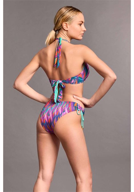 Bikini con allacciatura al collo ines VACANZE ITALIANE | VI25-072VERDE MULTI